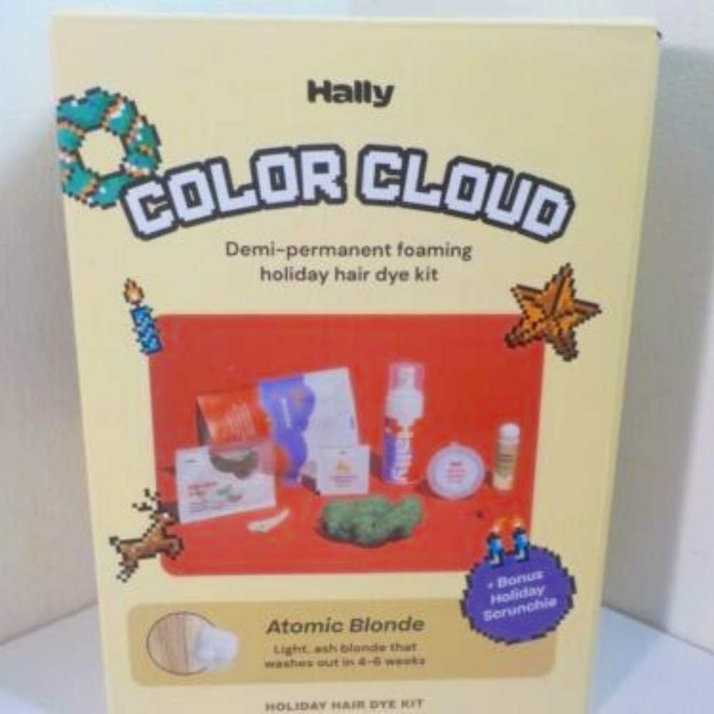 Hally Color Cloud Demi Permanent Foaming Holiday Hair Dye Kit Brand New in Box